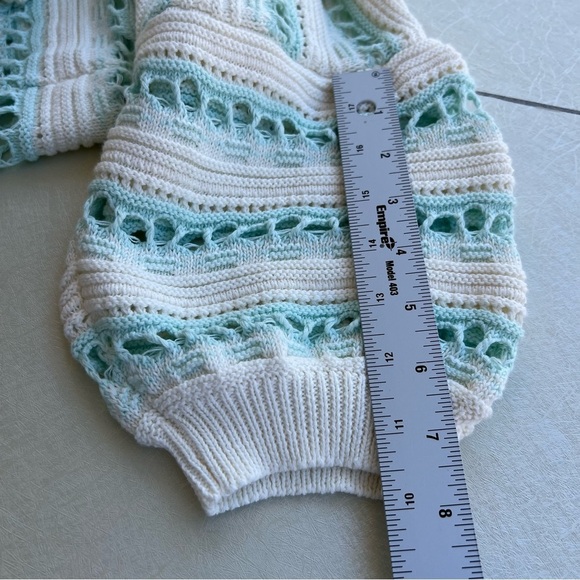 Maeve Cream and Green Striped Cardigan Women’s
Size XS/S - Picture 7 of 9